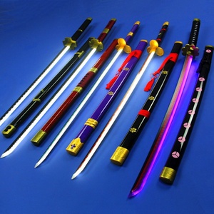Espada de bambú luminosa, Arma de utilería para Cosplay, espada <span class=keywords><strong>Zoro</strong></span> Tachi, espada <span class=keywords><strong>Zoro</strong></span> de una pieza, carcasa ABS sin abrir - Product Image 1