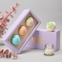 Cajas de Empaque para Esponjas de Maquillaje con Logotipo Personalizado, Caja de Empaque para Kit de Esponjas de Maquillaje, Caja de Papel para Set de Esponjas de Maquillaje
