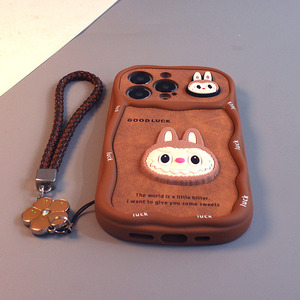 Funda Protectora para Teléfono Zenos con Diseño de Dibujos Animados Labubu, de PU, Resistente a Impactos y con Protección para la Lente - Product Image 6