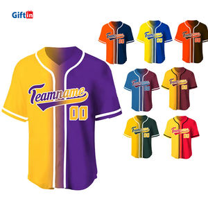 Wholesale Custom Quick Drying Baseball <b>Jerseys</b> Gradient Youth Softball Uniforms Breathable Sublimated Baseball Uniforms - Product Image 1