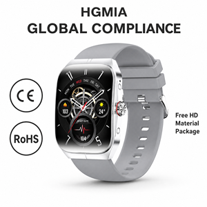 HK80 1,95 Zoll AMOLED-Bildschirm Smartwatch mit <span class=keywords><strong>Bluetooth</strong></span>-Anruffunktion, Wettervorhersage, Schlafüberwachung und Aktivitäts-Tracking FitCloudPro - Product Image 2