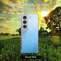 Camon 40 Pro – Smartphones 5G à écran incurvé original, grande capacité de stockage intégrée, smartphones photo professionnels