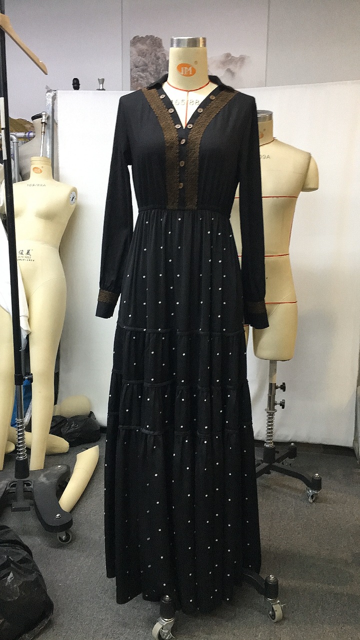 long sleeve dressy dress A Line Long Sleeve Sequin Formal Dress – The Dress Outlet main image 0