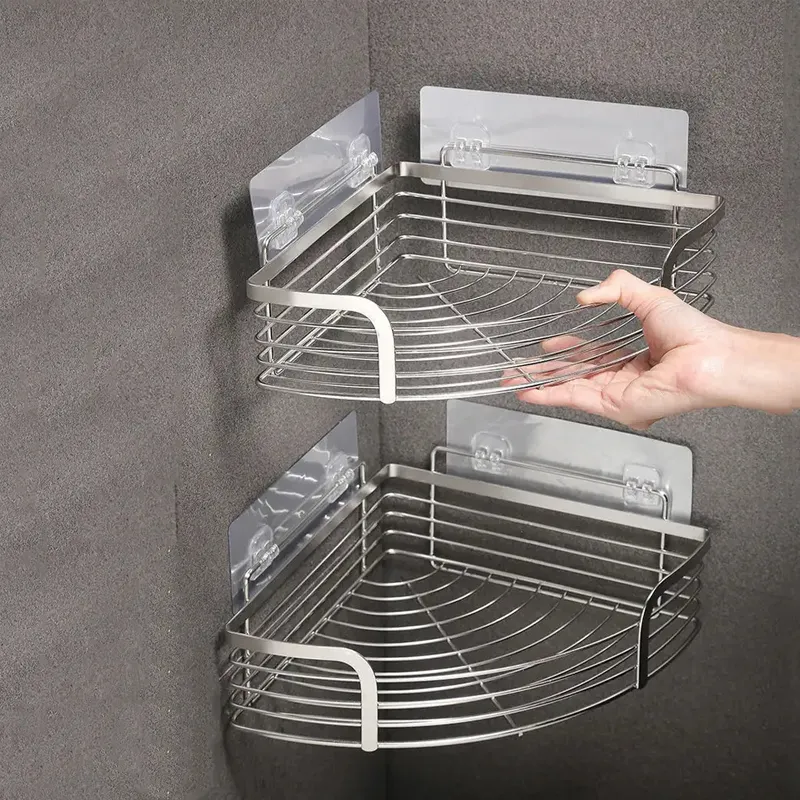 new design of stainless steel corner shelves bathroom multi corner shelf for living room