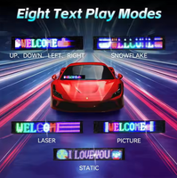 Écran lumineux LED étanche pour panneau de voiture App Control Flexible LED Sign Board Messages Scrolling Customize LED Sign Display for Car