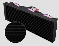 Refroidisseur liquide pour processeur Intel ARGB LE720 360 mm haute performance, dissipateur thermique en cuivre, radiateur d'ordinateur AIO avec roulement fluide 23dBA