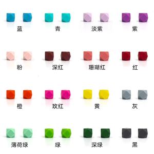 <strong>Wholesale</strong> 100pcs Loose <strong>Beads</strong> DIY Jewelry Nursing Necklace Accessories 14mm/17mm Food Grade Hexagon Shaped <strong>Silicone</strong> <strong>Beads</strong> <strong>Beads</strong> - Product Image 5
