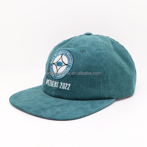 Gorra de Papá de 6 Paneles de Pana Personalizada, Gorra de Papá de Estilo Moderno con Logotipo Bordado Personalizado, Patrón de Letras, Unisex - Product Image 2