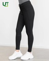 Nouveau pantalon d'équitation moulant pour sports de plein air avec protection intégrale des genoux et élastique pour femme