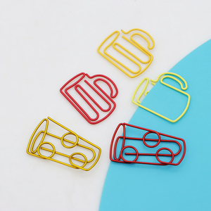 Clips de papier en forme de chopes à bière de différentes couleurs, prêts à être expédiés, clips de papier en métal en forme de tasse à café pour les amateurs de café - Product Image 4