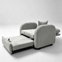 Canapé-lit convertible moderne pour salon, design inclinable et extensible, idéal pour hôtel et appartement
