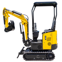 Excavator Mini MK10 dengan Daya Gali Tinggi, Kapasitas Bucket 0,025m untuk Proyek Konstruksi Kecil & Penggunaan Rumah Tangga