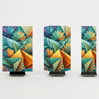 Écran d'affichage LED pliable triple P2.5, double face, portable, signalisation numérique pliable, bannière publicitaire, mur vidéo LED