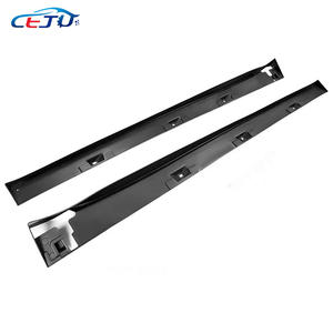 本田思域10号FC1 FC5 FC6 Si FC3 FC4 FK4 FK7 FK8 R 2016-2021型光泽黑色防抱死制动系统碳外观汽车侧保险杠裙 - Product Image 2