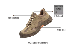 <span class=keywords><strong>Chaussures</strong></span> de sécurité à embout en acier pour hommes, anti-écrasement, anti-perforation, respirantes, légères, confortables pour le travail industriel, la construction et l'usine - Product Image 6