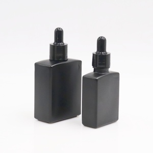 Custom Empty 50ml White square <strong>Unique</strong> Fragrance Perfume Essential Oil <strong>Bottle</strong> Glass Serum <strong>Dropper</strong> <strong>Bottle</strong> Packaging