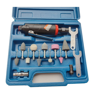 Pneumatic Grinder 225 Mm Trigger Switch Rear Exhaust Tire Repair And Polishing <b>Tool</b> With Accessories Set - Product Image 3