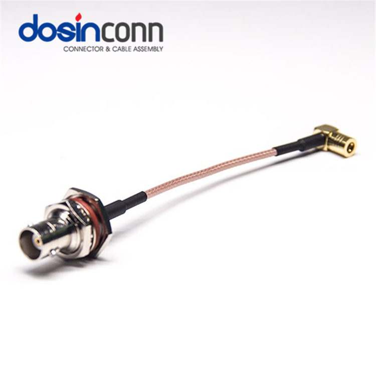 Водонепроницаемый разъем BNC-SMB, штекер, гнездо, прямоугольный разъем с коаксиальным кабелем RG316 RF