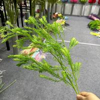 Nouvelle fleur artificielle en Melaleuca dorée, décoration de mariage, arrangement floral, style chinois Mori, plante verte fraîche, feuille d'automne