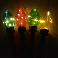 Écran LED géant C9 pour chemin de Noël, lot de 2, 7 pieds, multicolore, IP65, décorations de Noël d'extérieur