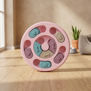 Juguete Interactivo Ecológico de Madera Moderna con Forma de Corazón para Perros, Dispensador de Premios, Enriquecimiento Mental, Alimentación Lenta y Entrenamiento - Product Image 3