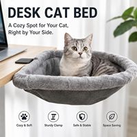 Hamac-nid suspendu pour chat en peluche, idéal pour les bureaux d'ordinateur et les rebords de fenêtre, avec support de suspension – Le best-seller