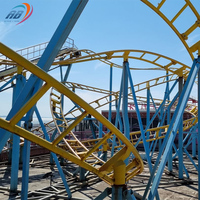 Manèges de parc d'attractions au design unique, fabriqués en Chine, équipements de parc à thème, jeux palpitants, montagnes russes à 4 boucles à vendre