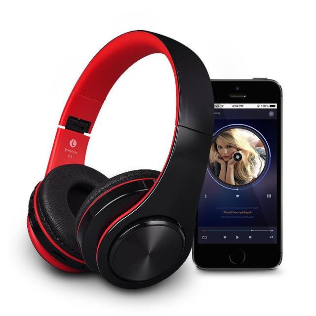 Wireless Bluetooth Headphone Subwoofer Sports Running Noise Cancelling Headband Wireless Bluetooth Over-ear Headphone
