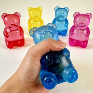 Bolas Antiestrés de Plástico con Forma de Gota de Agua y Osito, Estilo Rosie, en Colores Azul, Rosa y Morado, de la Marca Needoh - Product Image 1