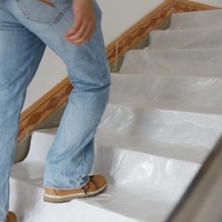 Prix de Gros Rouleau de Protection de Plancher Temporaire Auto-Adhésif Étanche Recouvrement 1X25/50m Tapis de Protection de Sol en Non-Tissé pour Peintre
