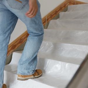 Preço de Atacado Rolo de Proteção de Piso Temporário Autoadesivo Impermeável 1X25/50m Manta de Proteção de Piso para Pintores - Product Image 4