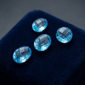 Topaze bleue ciel de forme naturelle, taille facetée, certifiée par un tiers, toutes tailles, pierre précieuse semi-précieuse, haute qualité, meilleur prix - Product Image 3