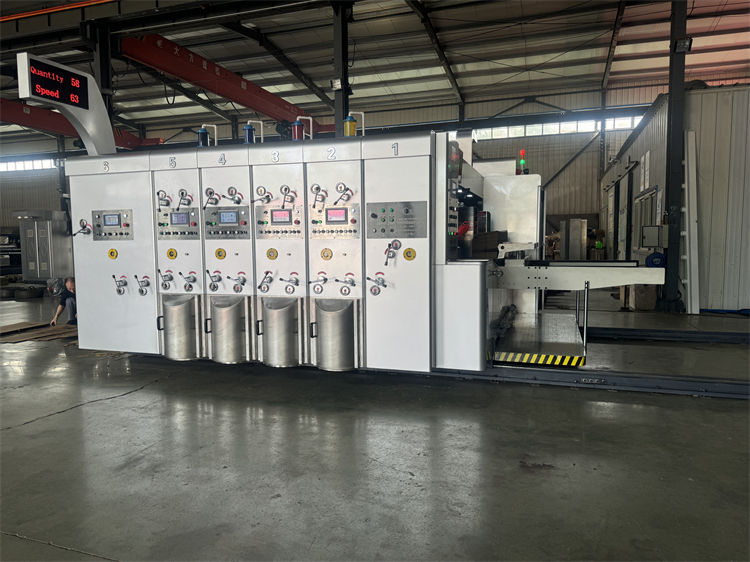 4 Color Automatic Corrugated Carton Box Paper Flexo Printing Machine ...