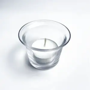 Hot selling cheap home decor Tealight Candle Holders Round Glass Votive Candle Holder for wedding party