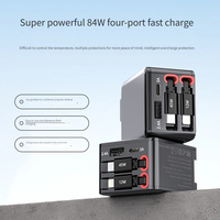 TKT 45W PD tête de charge rapide Gan (nitrure de gallium) chargeur secteur câble USB rétractable OTP OVP prise pliable chargeur de voyage