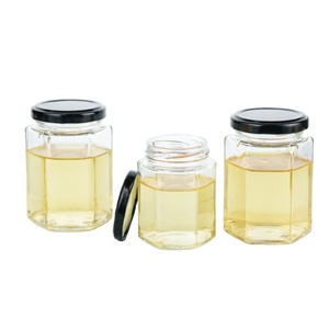 <span class=keywords><strong>Pot</strong></span> à <span class=keywords><strong>miel</strong></span> personnalisé de 45 ml, 100 ml, 180 ml, 280 ml, 380 ml, 500 ml – Emballage en verre hexagonal <span class=keywords><strong>vide</strong></span> pour <span class=keywords><strong>pot</strong></span> à <span class=keywords><strong>miel</strong></span> - Product Image 1