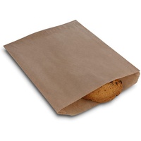 Sac en papier kraft personnalisé, écologique, résistant à la graisse, pour garder les aliments frais, idéal pour les biscuits, les pains et les bonbons