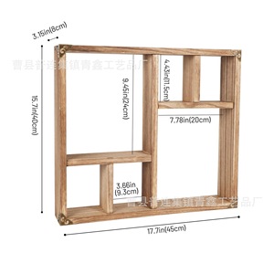 Wooden Multi Layer <b>Wall</b> Mounted Display Rack 4 Layers For <b>Desk</b> Storage And Decoration - Product Image 4