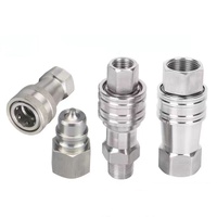 EVERNEW H001 ISO7241-A Raccord rapide hydraulique à déconnexion rapide, nouveau raccord de tuyau haute pression, vannes filetées ISO, joints ISO
