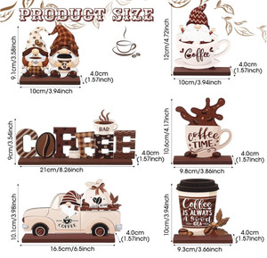 Farmhouse <strong>Art</strong> <strong>Deco</strong> Wood Tiered Tray Coffee <strong>Bar</strong> Decor Sign for Home or Wedding Elegant Wood Accessories for Your Coffee <strong>Bar</strong> - Product Image 2
