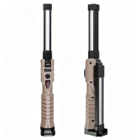 Lámpara de Trabajo Multifuncional Plegable y Recargable, 400lm, LED XPE+COB, Linterna Multimodo, Clip Magnético, Plástico ABS, Impermeable