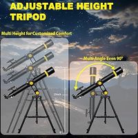 Telescopio Astronómico Potente de 1000 mm Personalizado con Apertura de 90 mm para Deportes y Entretenimiento para Principiantes y Niños