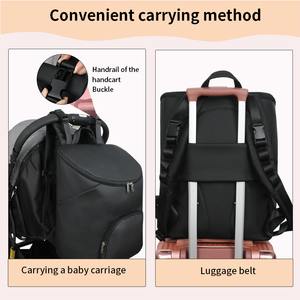 <span class=keywords><strong>Sac</strong></span> à dos de voyage pour maman, <span class=keywords><strong>sac</strong></span> à couches avec plusieurs poches, toutes saisons - Product Image 4