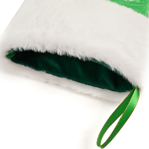 Biểu Tượng Tùy Chỉnh <span class=keywords><strong>Stocking</strong></span> Bán Buôn 18Inch Trống Santa Vớ Cao Cấp Nhung OEM Thêu Logo Giáng Sinh <span class=keywords><strong>Stocking</strong></span> - Product Image 3