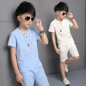 Children clothing high quality designer summer kids korean cute casual young boy clothing set boy suits clothes for kids