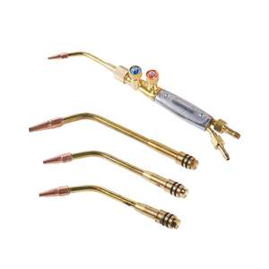 Torche de soudage de style européen GLOOR, plaquée cuivre, double interrupteur, allumage manuel, température de flamme 1800°C, spécifications suisses - Product Image 3