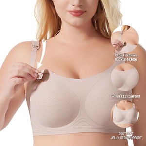 Venta directa de fábrica Sujetadores de enfermería para amamantar Sujetador de lactancia sin costuras para mujeres durmiendo suave - Product Image 2