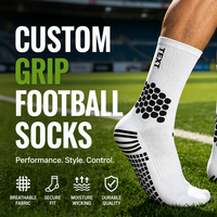 Chaussettes de football en coton avec logo personnalisé, écologiques, respirantes, mi-mollet, pour le football et le basketball, antidérapantes, avec grip pour le football, pour hommes