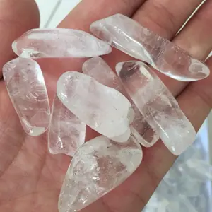 Vietnam quarz stein natürlichen weißen kristall kleine rock punkte stein käufer