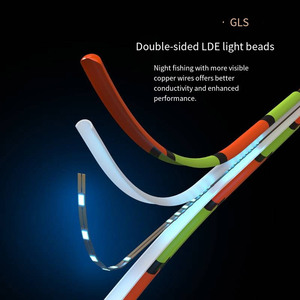 ไฟลอยน้ำ LED ขนาด 60 ถึง 70 ซม. ไฟลอยน้ำอิเล็กทรอนิกส์สำหรับแม่น้ำ เปลี่ยนสีได้เพื่อดึงดูดปลาให้กัดเหยื่อทั้งกลางวันและกลางคืน - Product Image 4